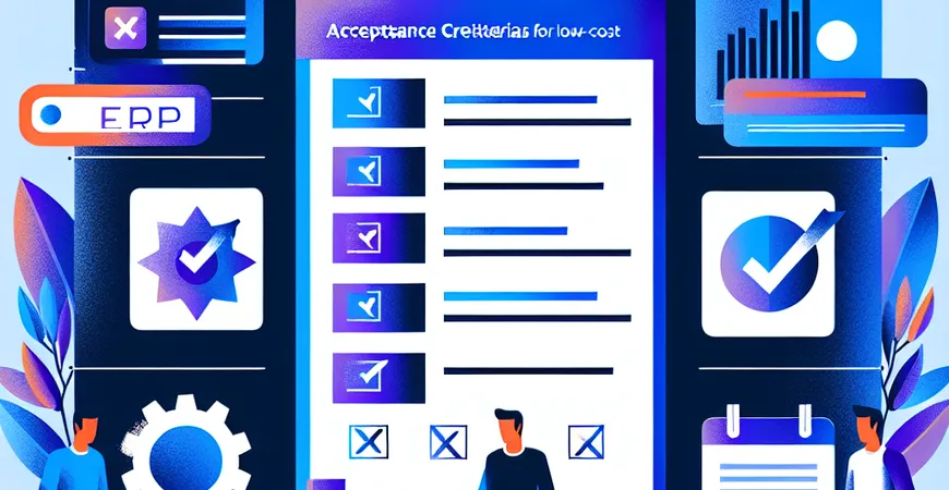 低成本 ERP 系统的验收标准：这 10 个功能必须实测